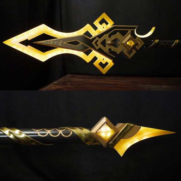 Vortex Vanquisher LED Genshin Impact Zhongli Cosplay Prop | Light up your cosplay! Can Be The Best Present!