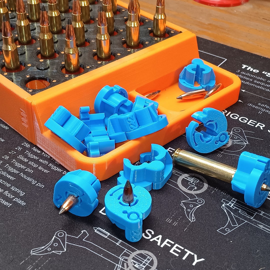 Cartridge Reloading Bullet Seating Guide for 22/223/5.56. Pack of 10