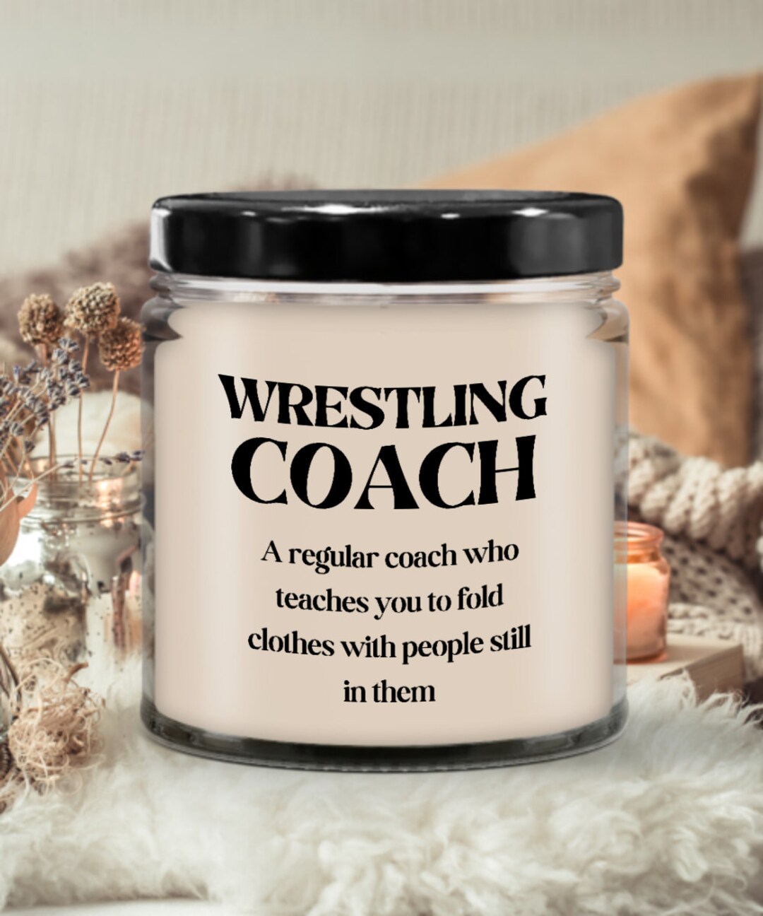 Wrestling Team Gift Ideas Candle for Wrestling Coach End of Etsy