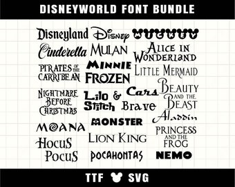 Cartoon Font Bundle 23 font SVG TTF Font For Cricut Silhouette Cutting Crafting Canva Font Download Digital File Commercial use Font Bundle