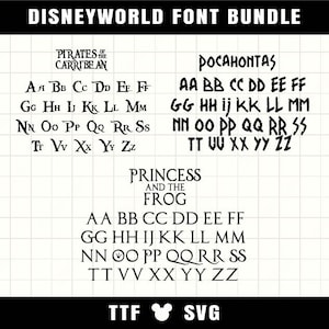 Cartoon Font Bundle 23 font SVG TTF Font For Cricut Silhouette Cutting Crafting Canva Font Download Digital File Commercial use Font Bundle image 7