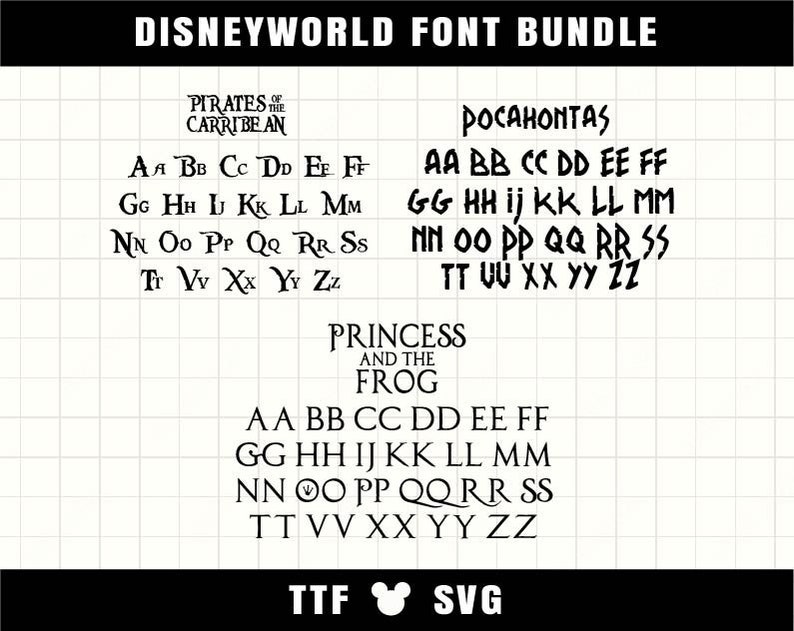 Cartoon Font Bundle 23 font SVG TTF Font For Cricut Silhouette Cutting Crafting Canva Font Download Digital File Commercial use Font Bundle image 7