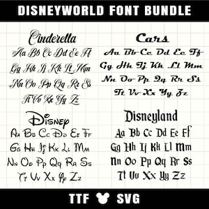 Cartoon Font Bundle 23 font SVG TTF Font For Cricut Silhouette Cutting Crafting Canva Font Download Digital File Commercial use Font Bundle image 3