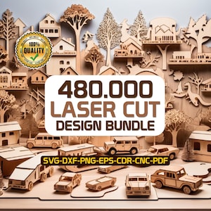 Plus de 480 000 fichiers découpés au laser 3D et 2D, motifs de gravure, fibre, CO2, CNC, jet d'eau, métal, pack de découpe de bois, Svg Dxf Eps Png Cdr