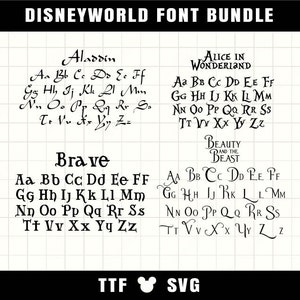 Cartoon Font Bundle 23 font SVG TTF Font For Cricut Silhouette Cutting Crafting Canva Font Download Digital File Commercial use Font Bundle image 2