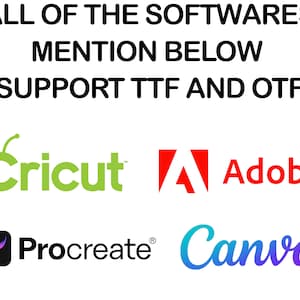 Cartoon Font Bundle 23 font SVG TTF Font For Cricut Silhouette Cutting Crafting Canva Font Download Digital File Commercial use Font Bundle image 8