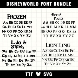 Cartoon Font Bundle 23 font SVG TTF Font For Cricut Silhouette Cutting Crafting Canva Font Download Digital File Commercial use Font Bundle image 4