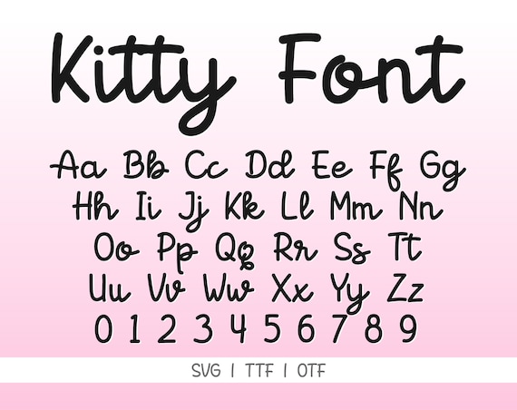 Hello Kitty In Script Hello Kitty Cursive Font