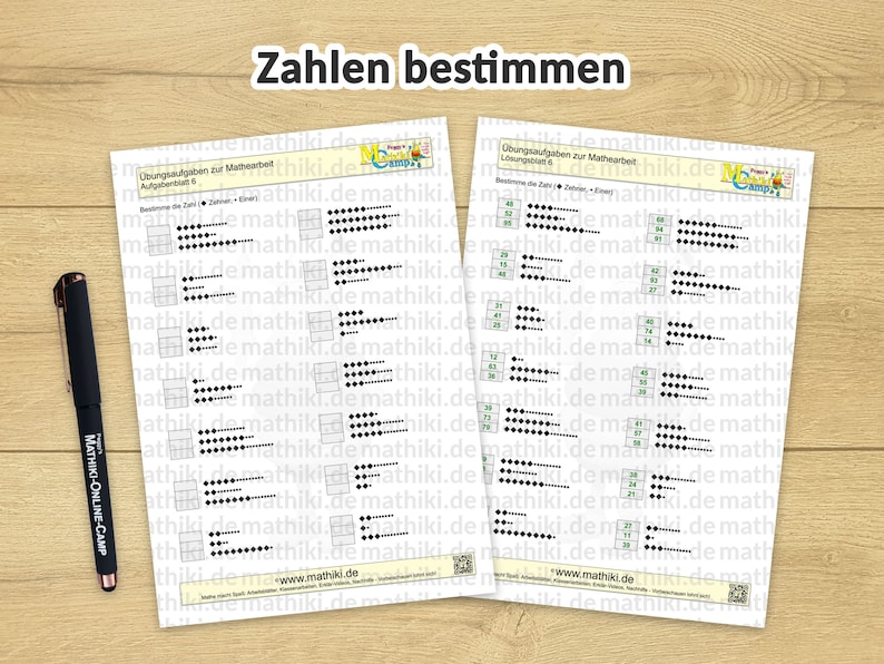 2nd grade math work and interactive PDFs with exercise sheets and solution Instructions for exercises Mixed tasks up to 100 371 tasks image 5