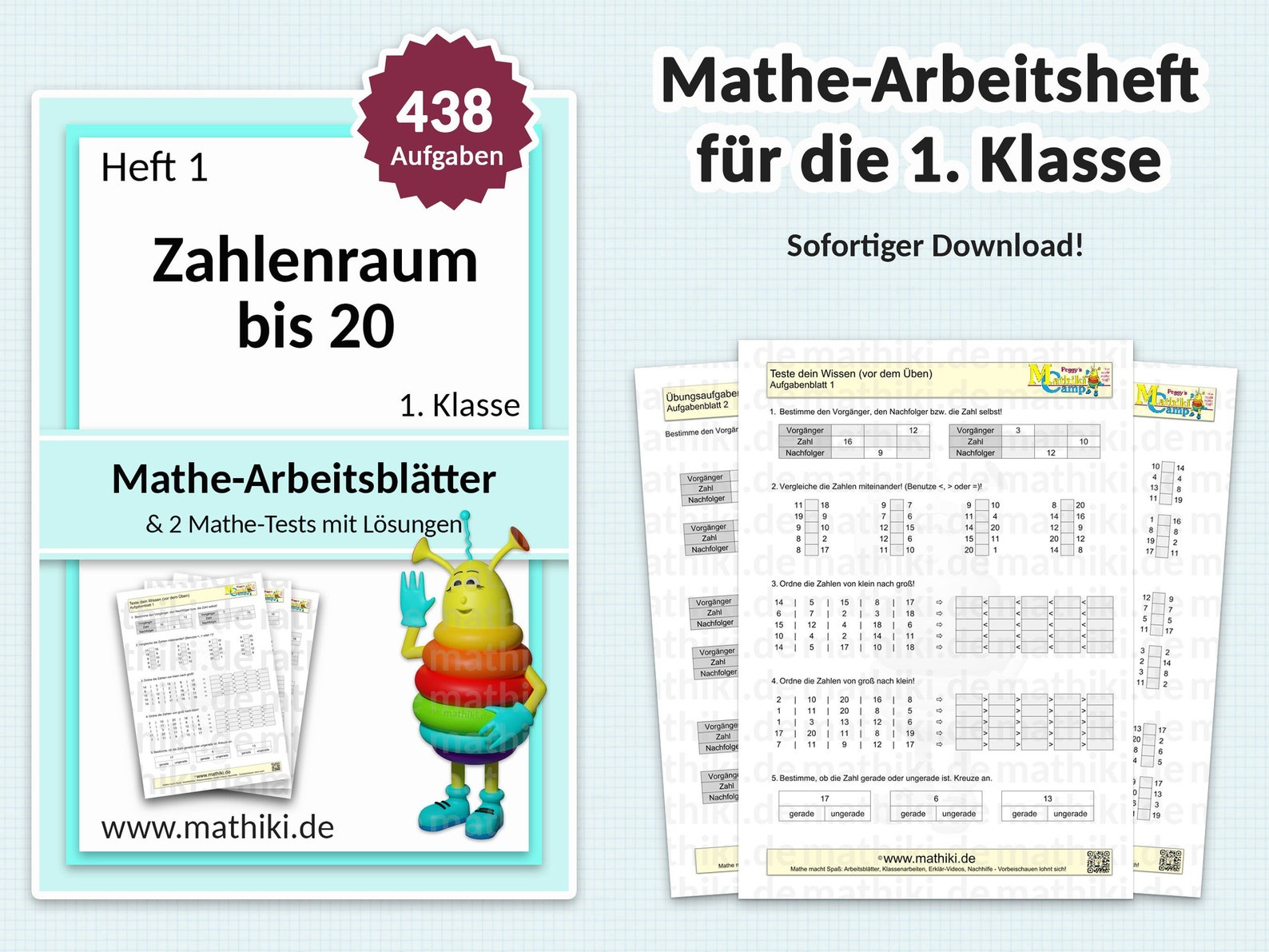 Mathe Test 1 Klasse Pdf