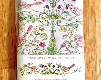 Strawberry Patch Tea Towel