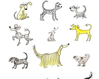 Dogs greetings card