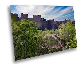 Beyond the Arched Bridge Print – Heart of Spain | Medieval Travel Art