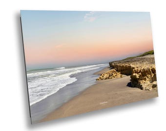 Pastel Dawn at Blowing Rocks | Florida Coastal Cliff Photography Print | Serene Ocean Wall Art
