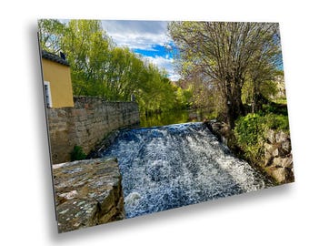 Flowing through Time Print – The River Beneath Avila's Walls - Spains Countryside