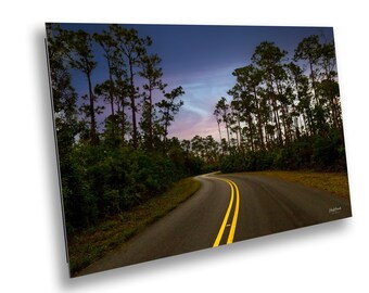 Everglades Photography Print: Golden and Blue Hour, Morning Fog Fine Art