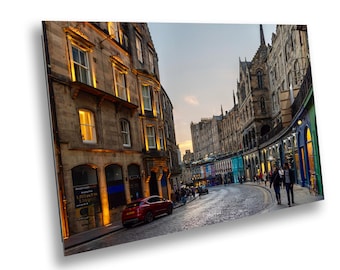 Edinburgh Victoria Street Print: Twilight Scotland Photography