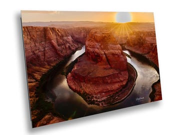 Horseshoe Bend Sunset Print: Arizona Canyon Landscape Photography