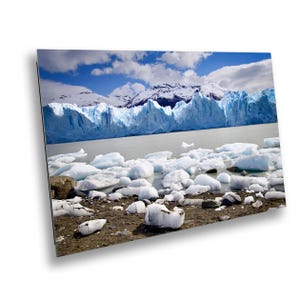 Patagonia Glacier Print: Los Glaciares National Park, Argentina Blue Skies