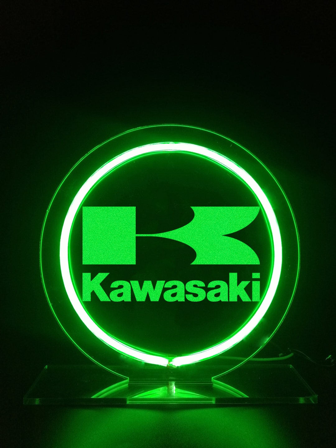 Kawasaki Motorcycle Logo Team Neon Sign Desk Lamps Neon Sign - Etsy