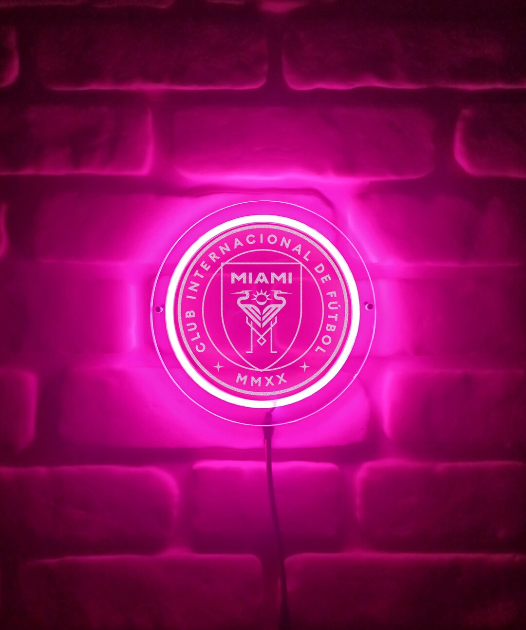 Miami Football Team Neon Sign Neon Wall Decor Miami Neon Etsy