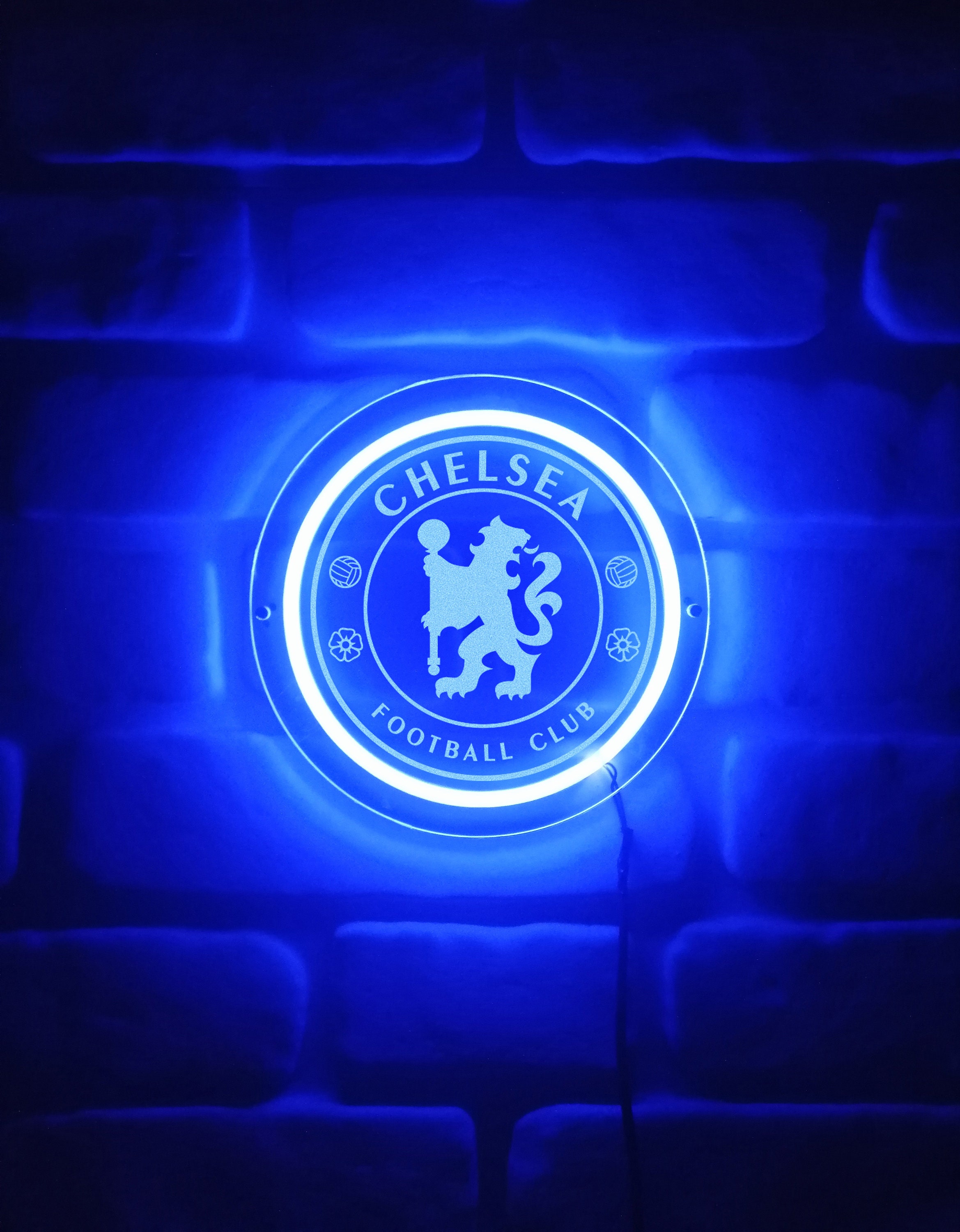 Chelsea Logo Football Team Neon Sign Desk Lamps Neon Sign Etsy