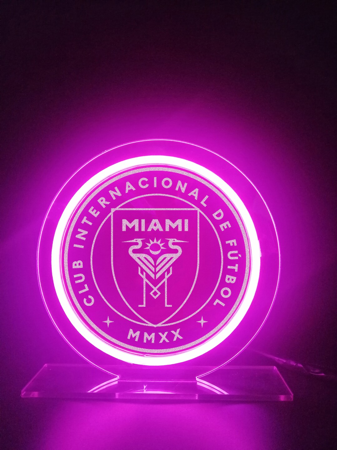 Miami Logo Football Team Neon Sign Desk Lamps Neon Sign Wall Etsy