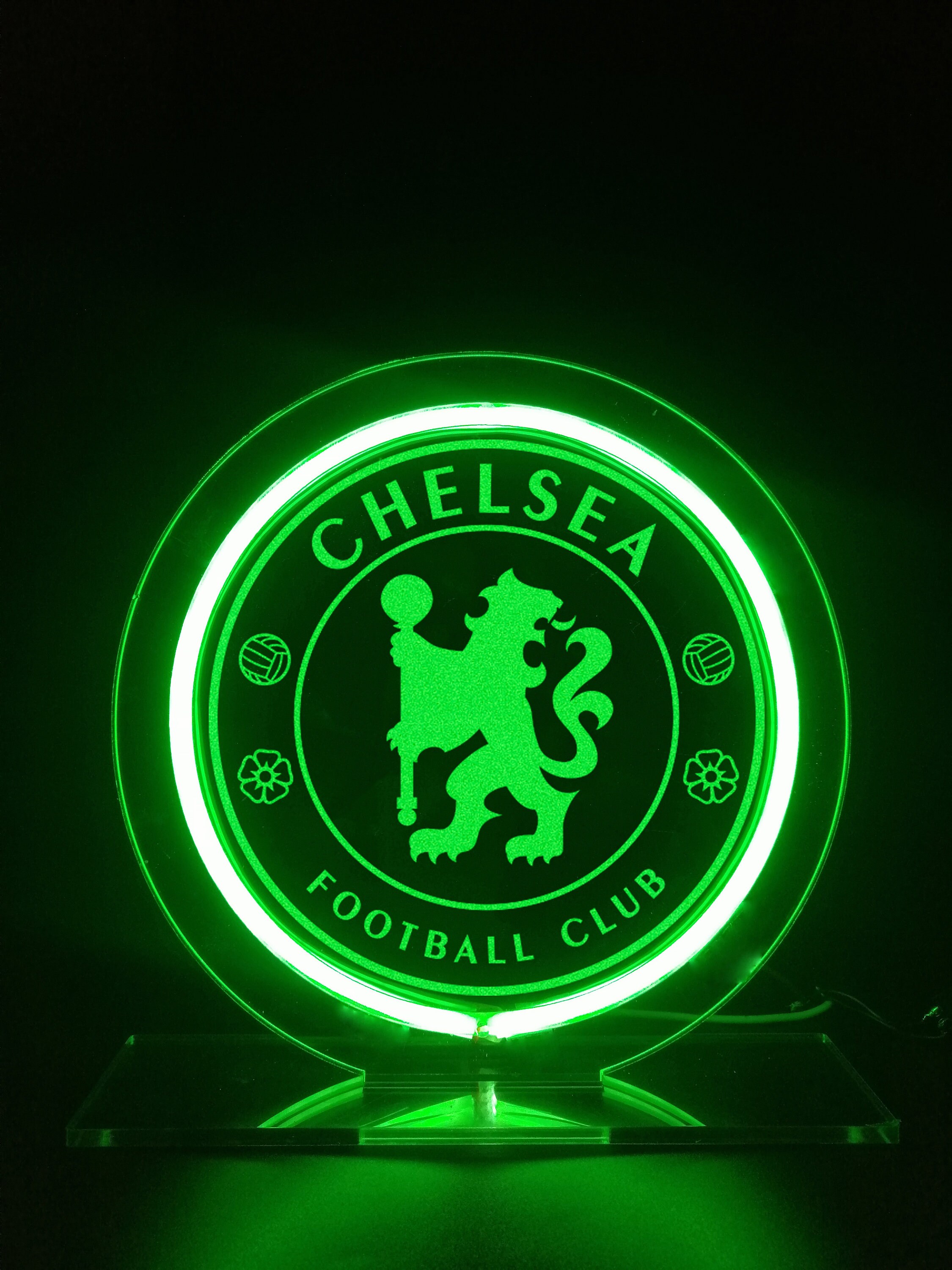 Chelsea Logo Football Team Neon Sign Desk Lamps Neon Sign Etsy