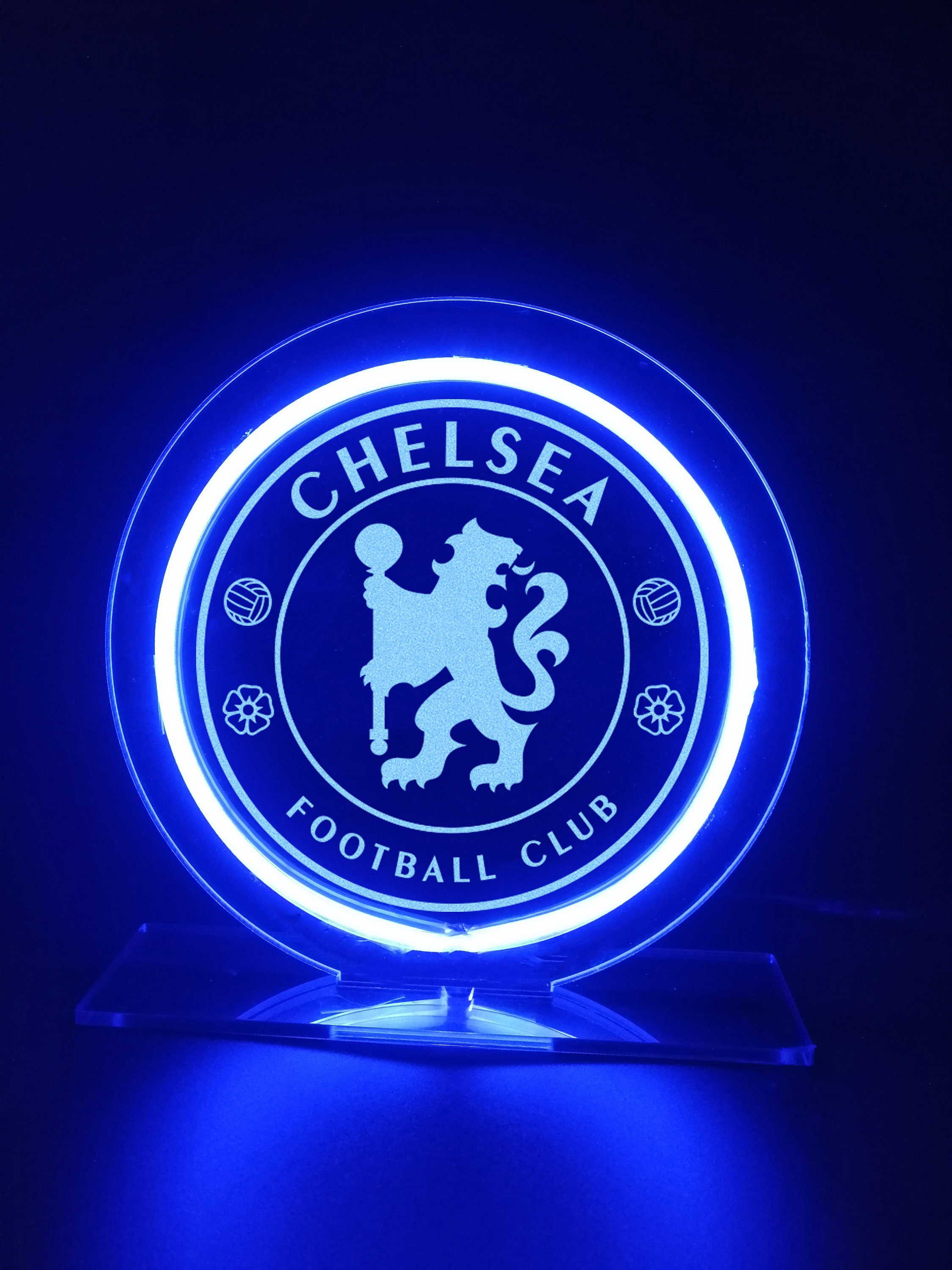 Chelsea Logo Football Team Neon Sign Desk Lamps Neon Sign Etsy