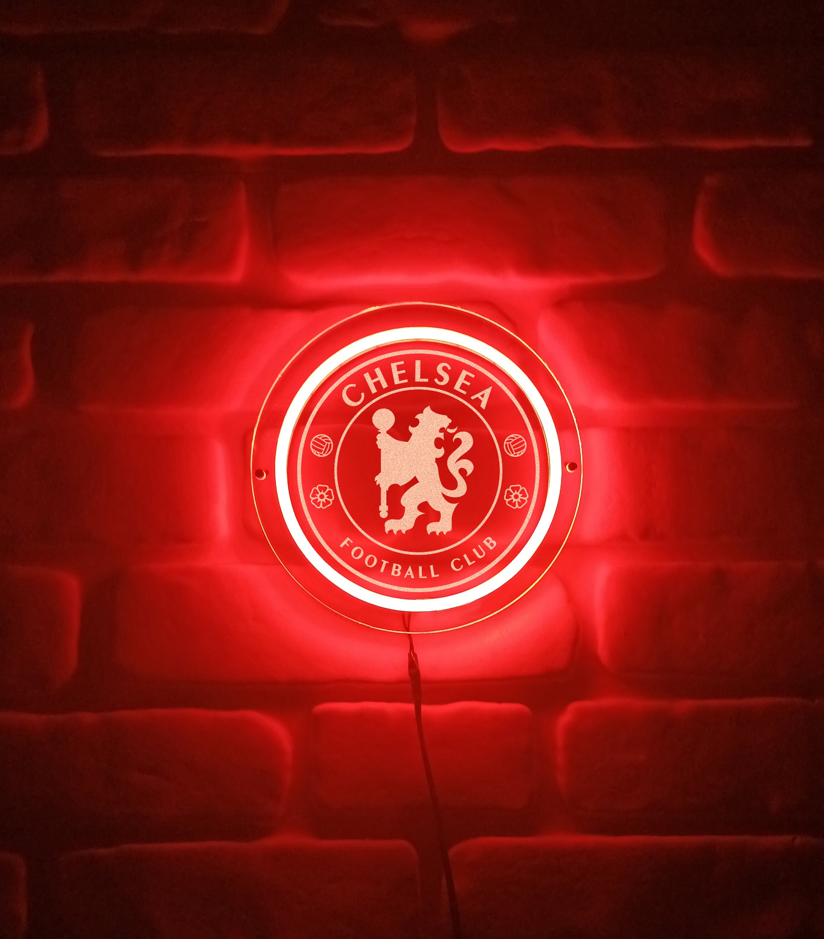 Chelsea Logo Football Team Neon Sign Desk Lamps Neon Sign Etsy