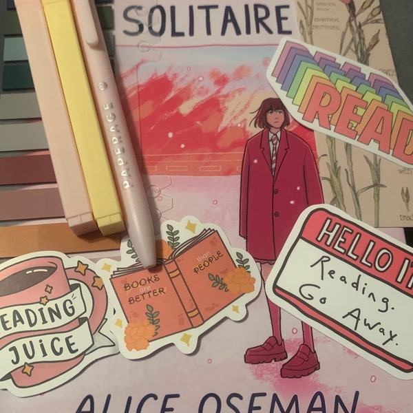 Solitaire By Alice Oseman Book Box including annotating supplies and more!