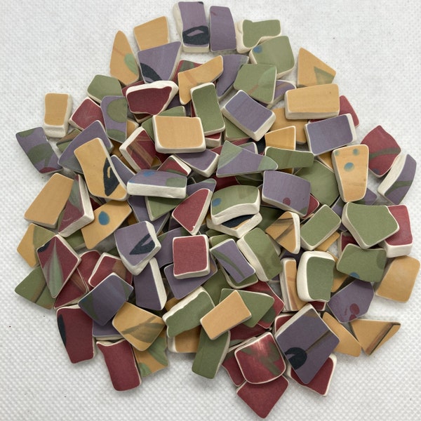 Matte Colors Little Bits Tumbled China (Lot 1 of 2)