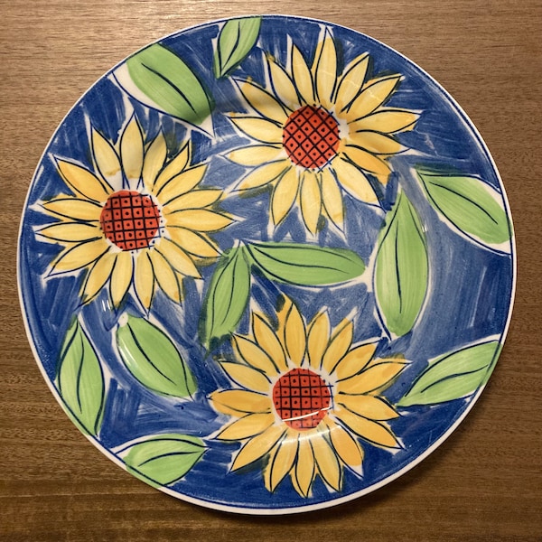 Assiette plate Tournesols