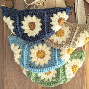 KIT-Daisy Granny Square Fanny Pack KIT-with lining