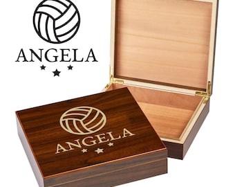 Volleyball Keepsake Box | Custom Engraved Volleyball Box | Volleyball Gifts | Beach Volleyball | Personalized Volleyball | Senior Volleyball