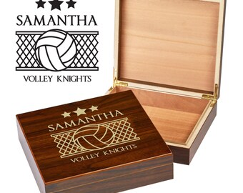 Volleyball Keepsake Box | Custom Engraved Volleyball Box | Volleyball Gifts | Beach Volleyball | Personalized Volleyball | Senior Volleyball