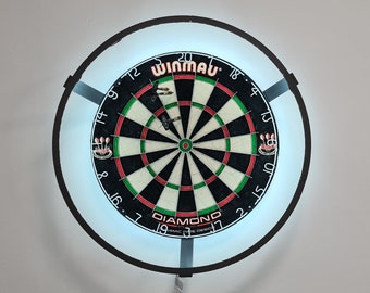 Anneau Lumineux à LED Pour Cible De Fléchettes – éclairage 360°, Fixation Magnétique, Imprimé 3D, Sans Bloc D'alimentation (option)