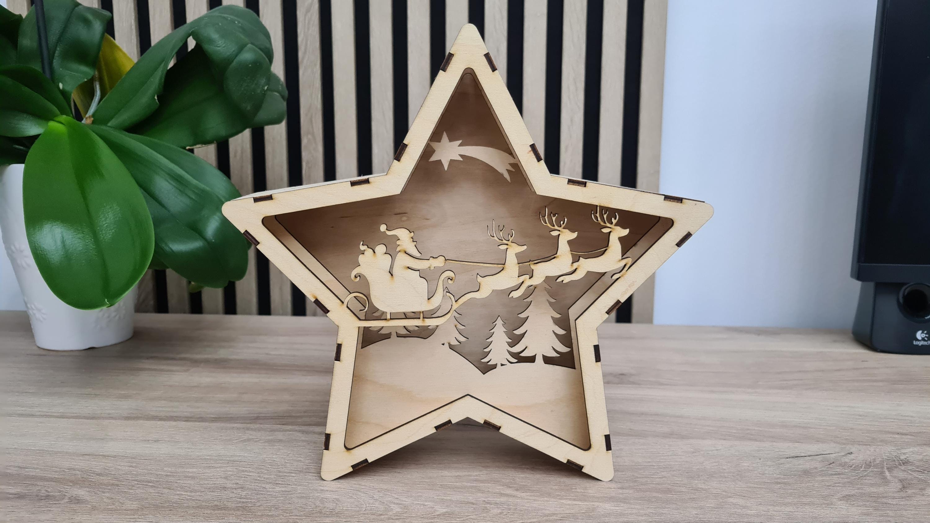 Christmas Star Light Box, Laser Cut Files (digital File Only) - Etsy