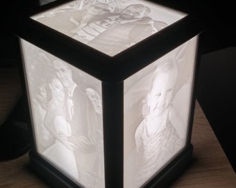 STL FILE Lithophane Light Box With Swappable Photos - Etsy