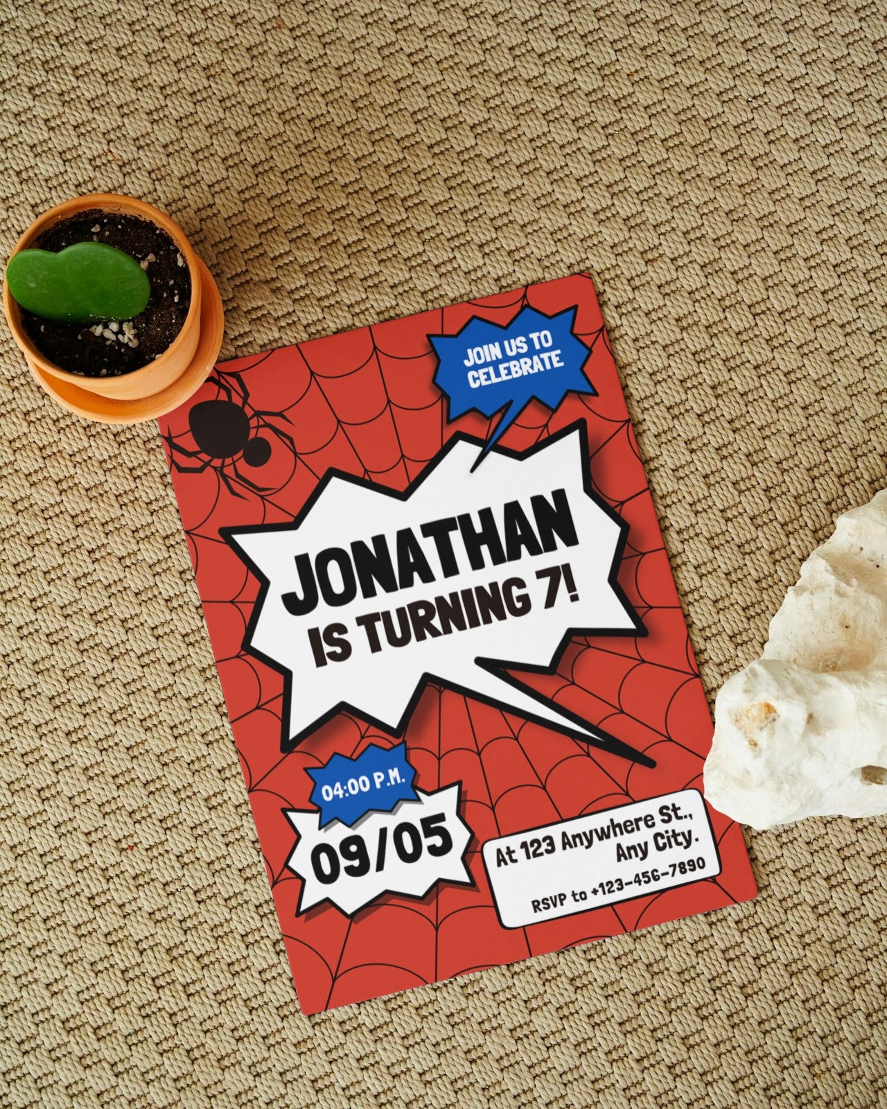 Spiderman Birthday Invitation | Editable Printable Spiderman Invitation ...