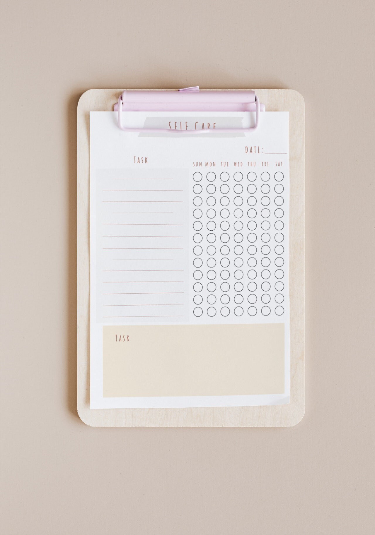 Weekly Self Care Tracker Printable Daily Self Care Checklist - Etsy
