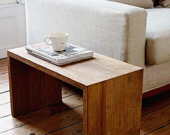 C table, bedside table, small coffee table, modern coffee table, round coffee table, side table, wood coffee table, walnut coffee table