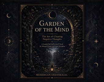 Garden of the Mind Ebook, Guided Self-Reflection, Mental Clarity, Overthinking Reset (Digital Download)