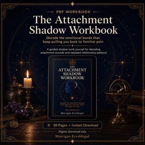Attachment Shadow Workbook, Relationship Anxiety Journal (PDF Download)