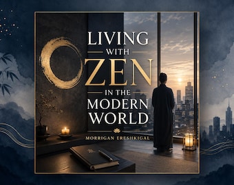 Leben mit Zen PDF-Buch, modernes Achtsamkeits-Arbeitsbuch für die digitale Überbelastung & das tägliche Üben