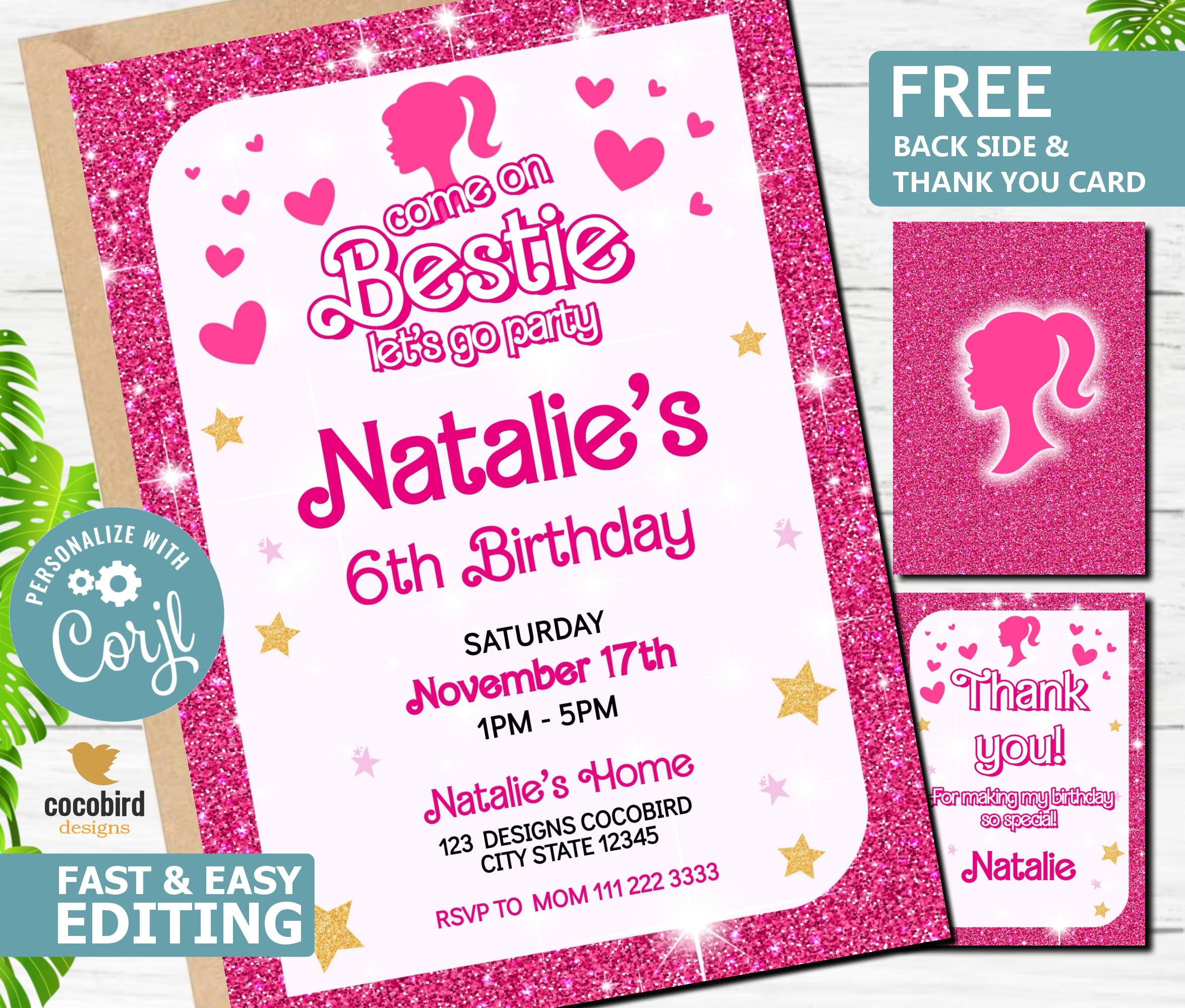 Buy Barbie Card Invite Online In India India