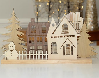 Christmas Town Centerpiece - Enchanted Holiday Town