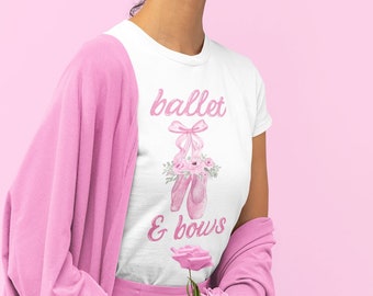 Coquette Ballet en Bogen Unisex Jersey T-shirt met korte mouwen