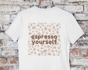 Espresso Yourself Unisex Jersey T-shirt met korte mouwen