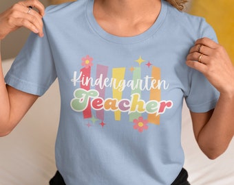 Teacher Appreciation-cadeau: retro bloemenshirt voor kleuterjuf